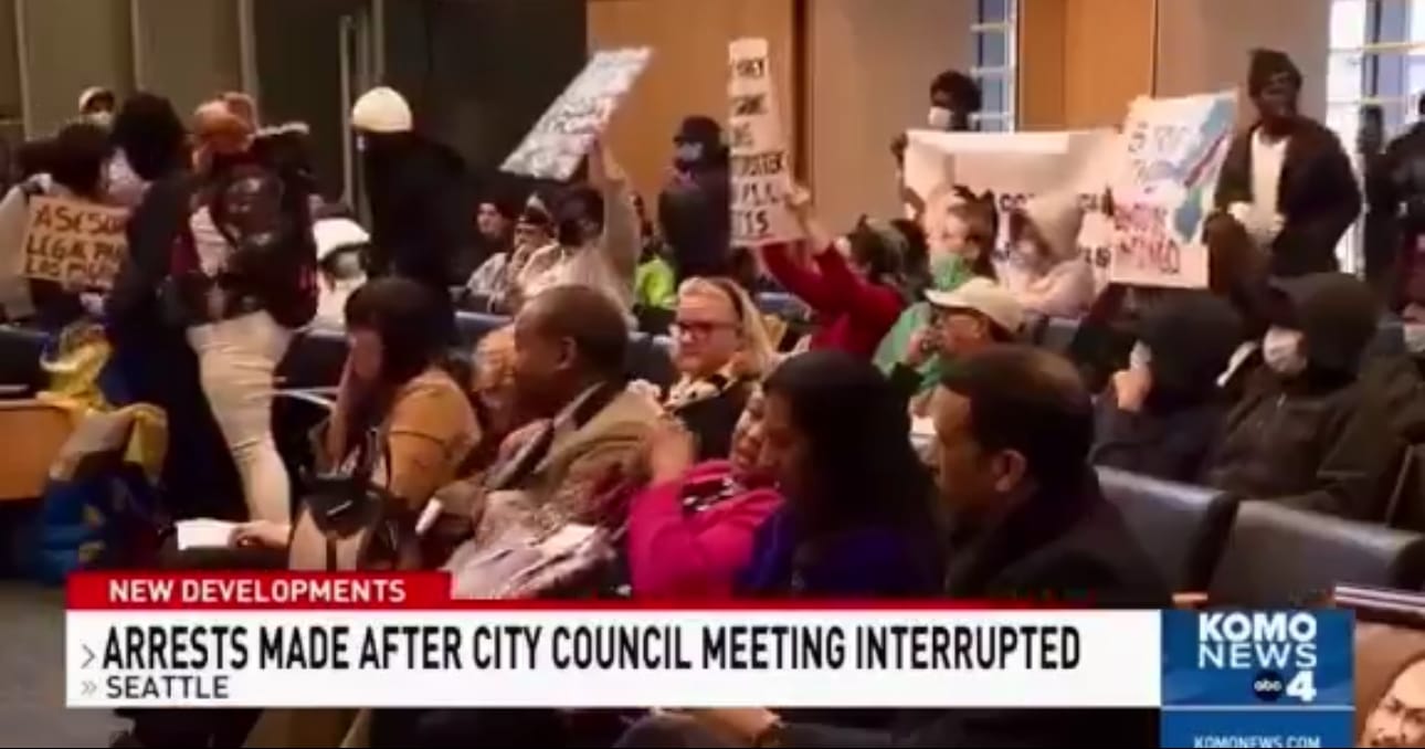 Illegal Immigrants, Protesters Demand More Free Housing, Disrupt Seattle City Council Meeting