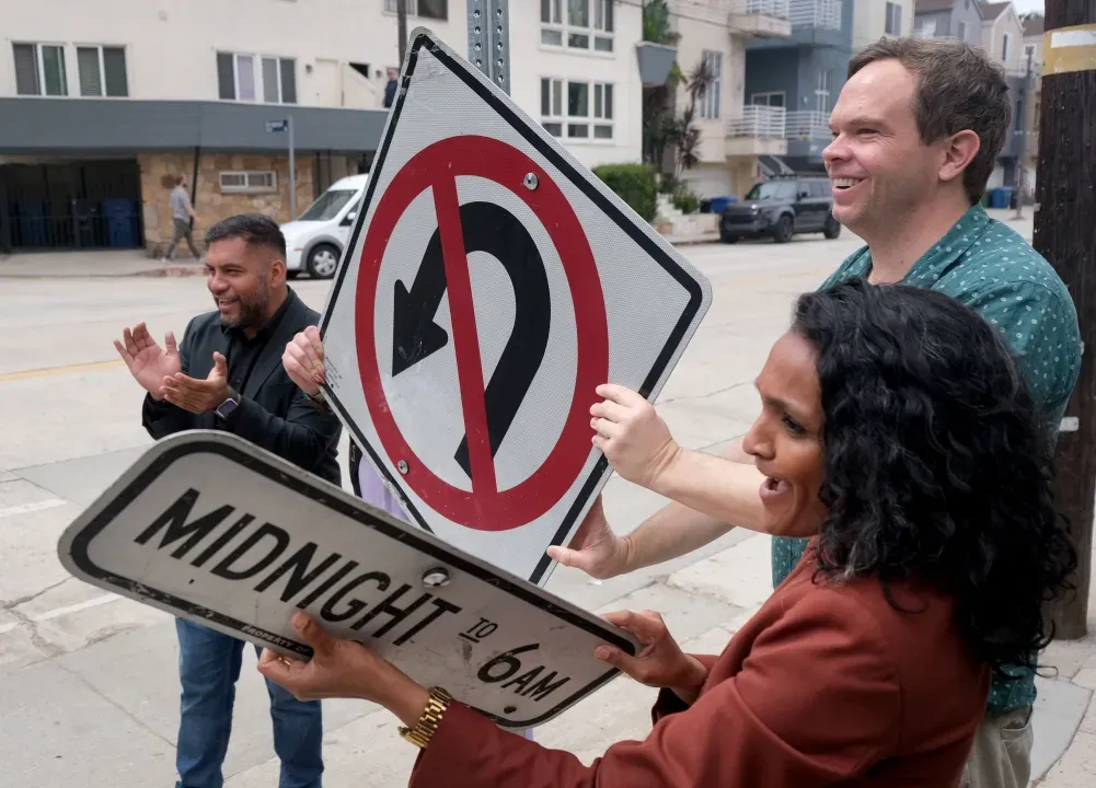 Los Angeles City Council Removes 'No U-Turn' Signs in Gay Neighborhood, Citing Homophobia Concerns"
