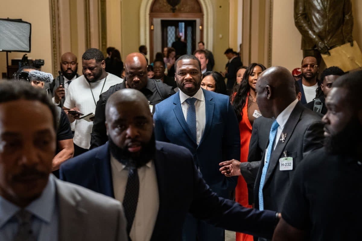 50 Cent's Capitol Hill Visit Sparks Controversy: Rapper Claims Black Men “Identifying with Trump”