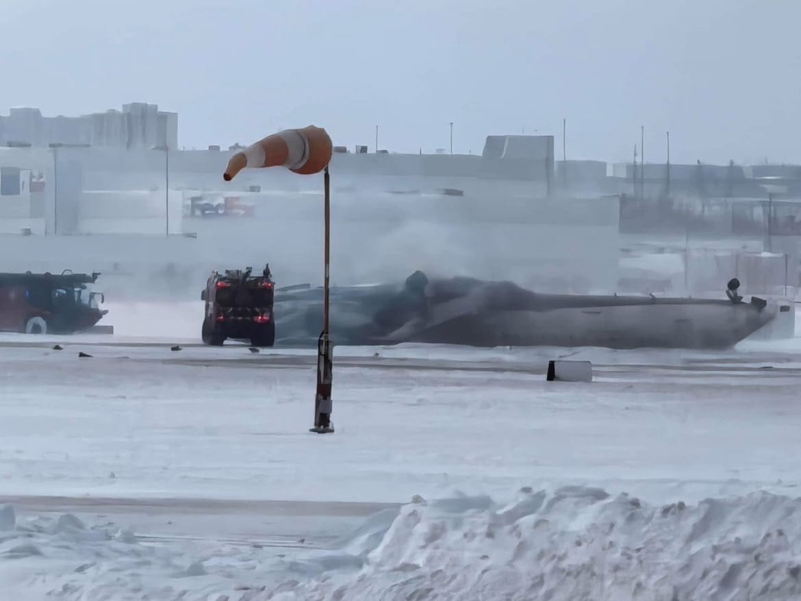 Delta Flight Flips Over on Snowy Runway at Toronto Pearson