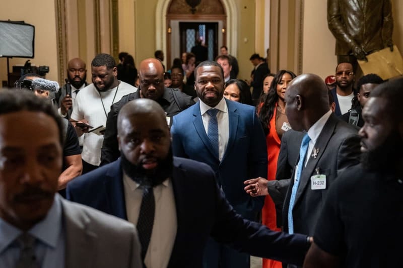 50 Cent's Capitol Hill Visit Sparks Controversy: Rapper Claims Black Men “Identifying with Trump” post image