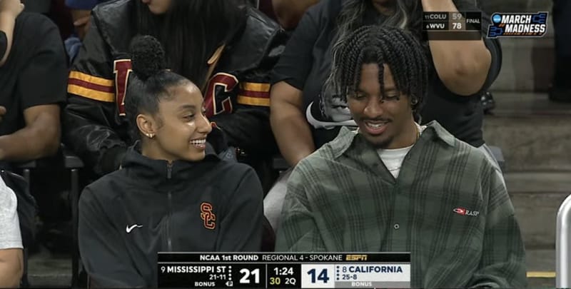 Social Media Buzzes Over JuJu Watkins and Jayden Daniels Dating Rumors After Courtside Sighting post image